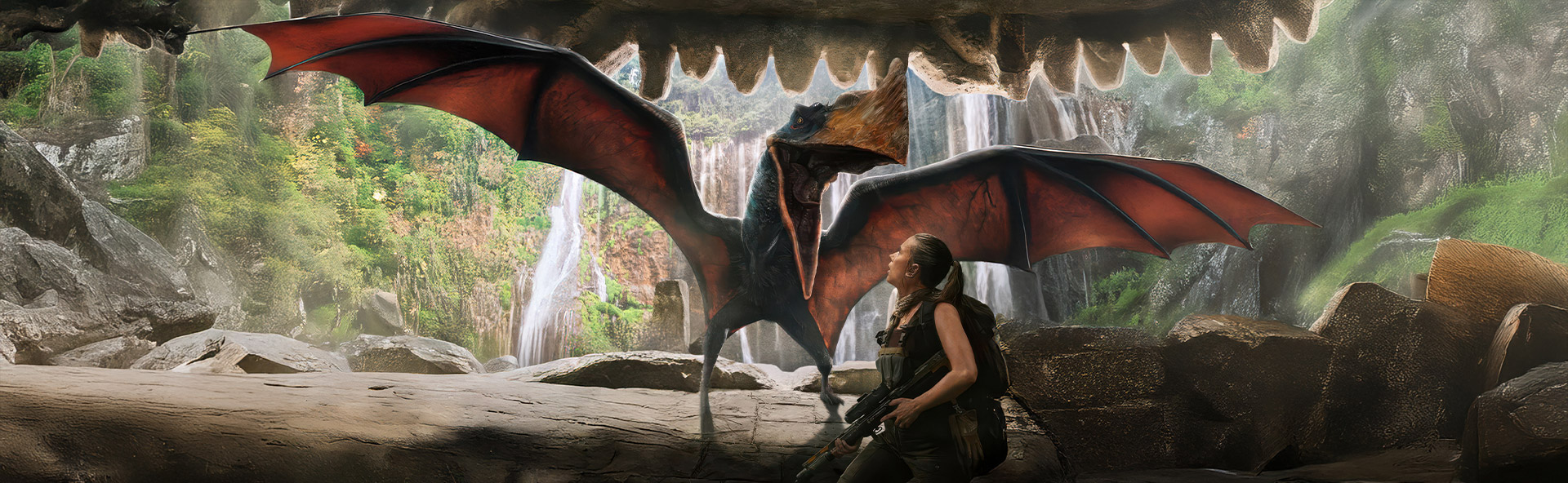 EZ Movie ดูหนังฟรี ไม่มีโฆษณา ภาพโลโก้ Jurassic World Rebirth (2025) จูราสสิค เวิลด์ กำเนิดชีวิตใหม่